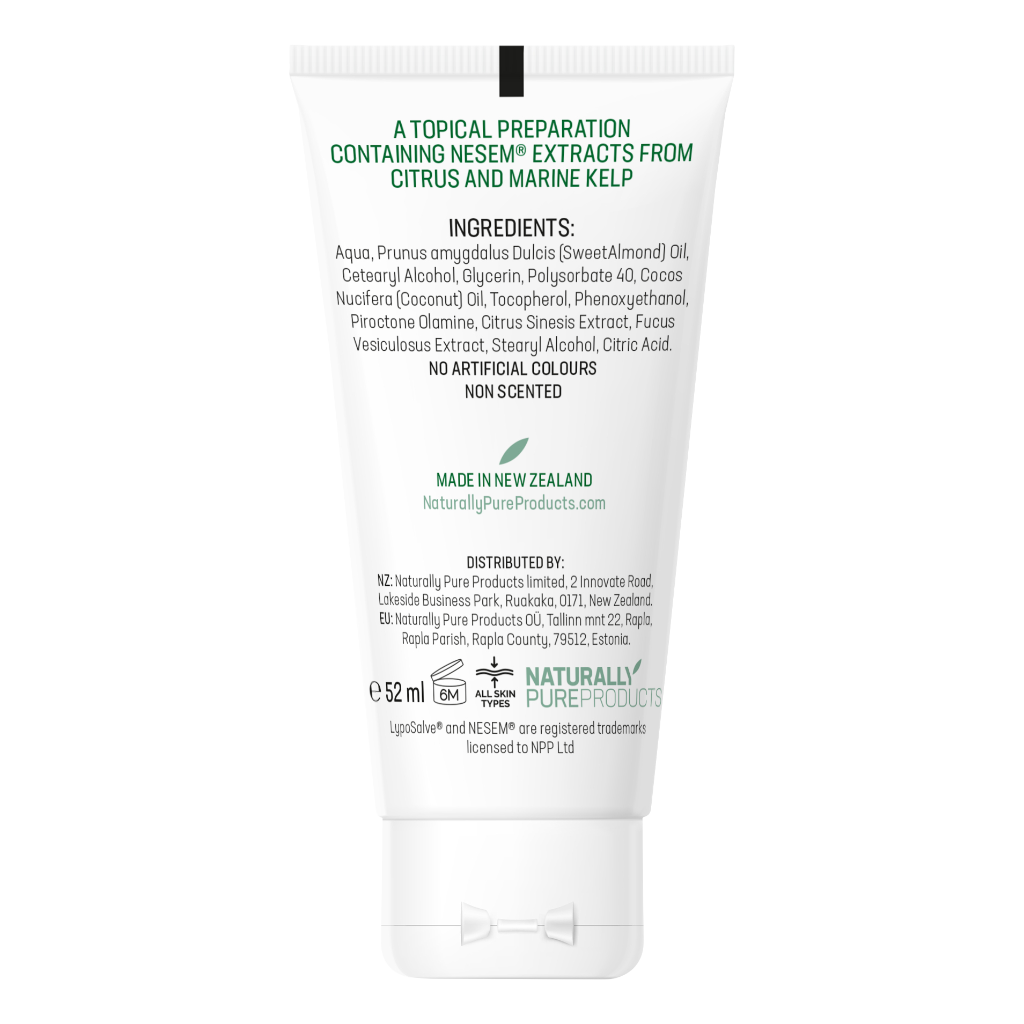 Lyposalve Creme 50 g Tube, Rückseite